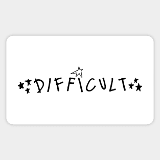 difficult - inspired by gracie abrams (version 2) Sticker